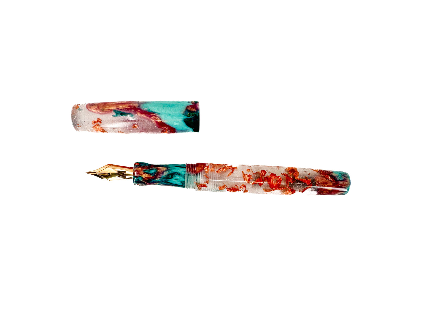 Copper Patina Fountain Pen: 1