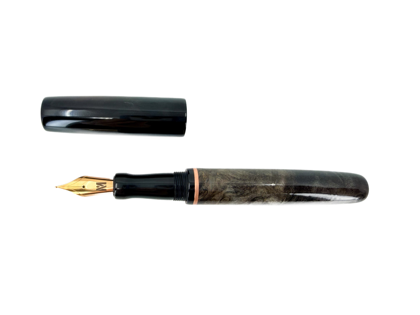Black Wood & Ebonite Fountain Pen
