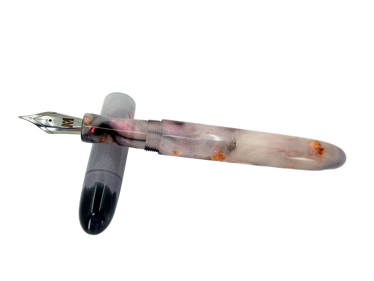 Copper &  Obsidian Fountain Pen: B1