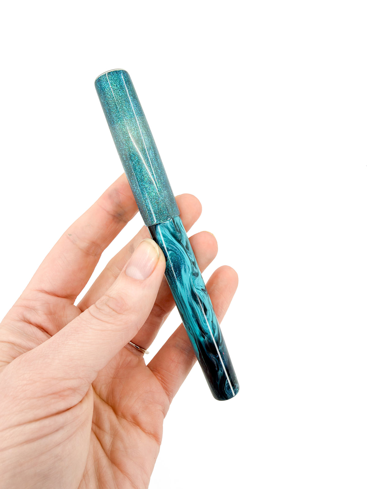 San Francisco Bay Fountain Pen with Abalone Shell Cap Inlay