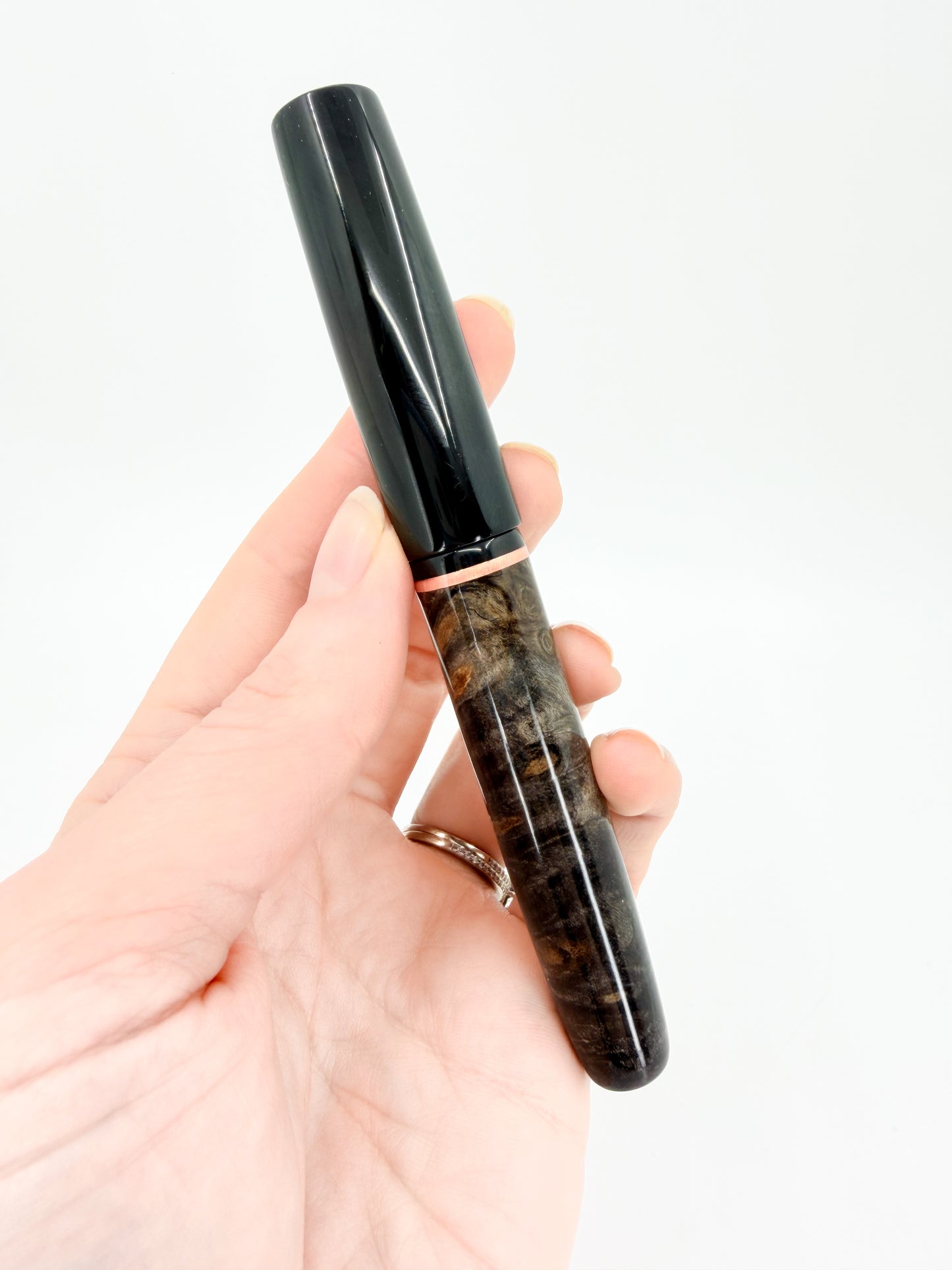 Black Wood & Ebonite Fountain Pen