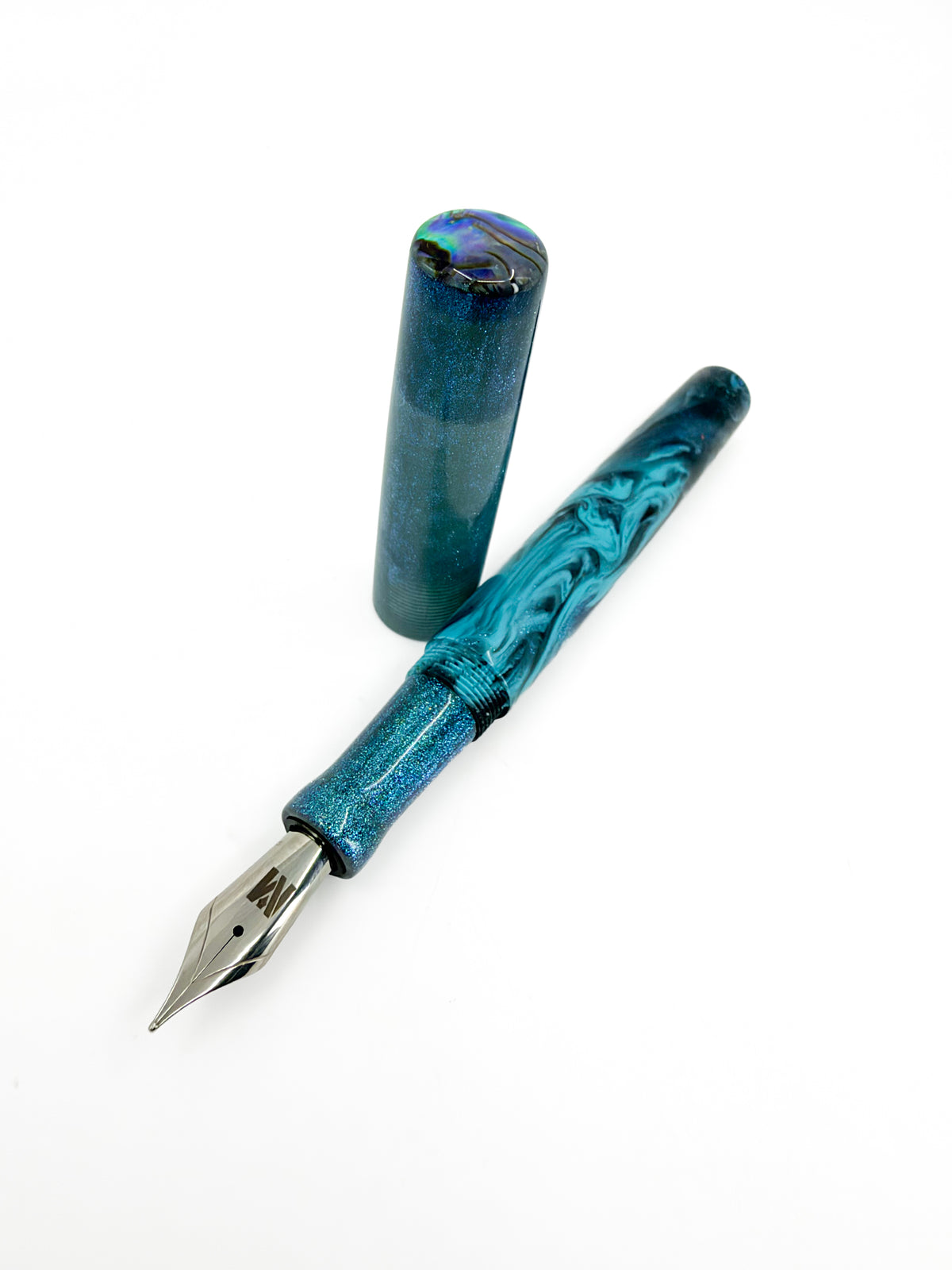 San Francisco Bay Fountain Pen with Abalone Shell Cap Inlay