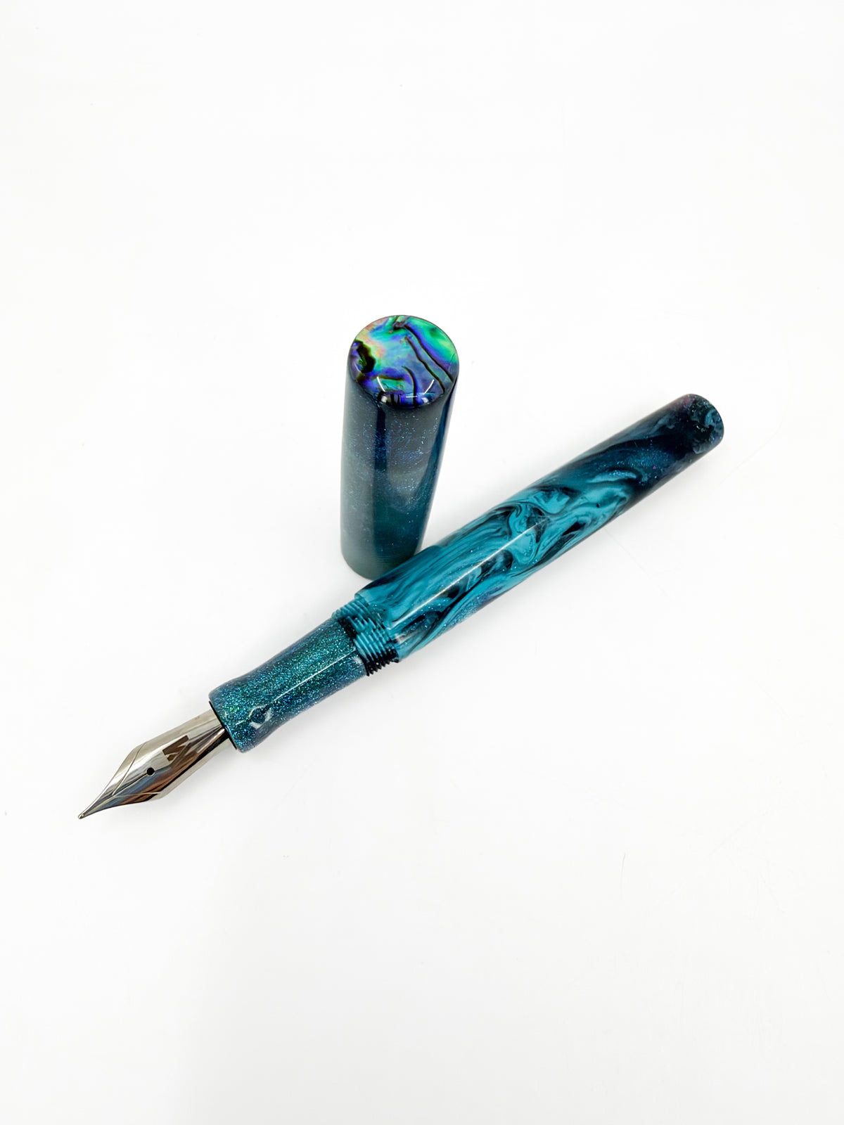 San Francisco Bay Fountain Pen with Abalone Shell Cap Inlay