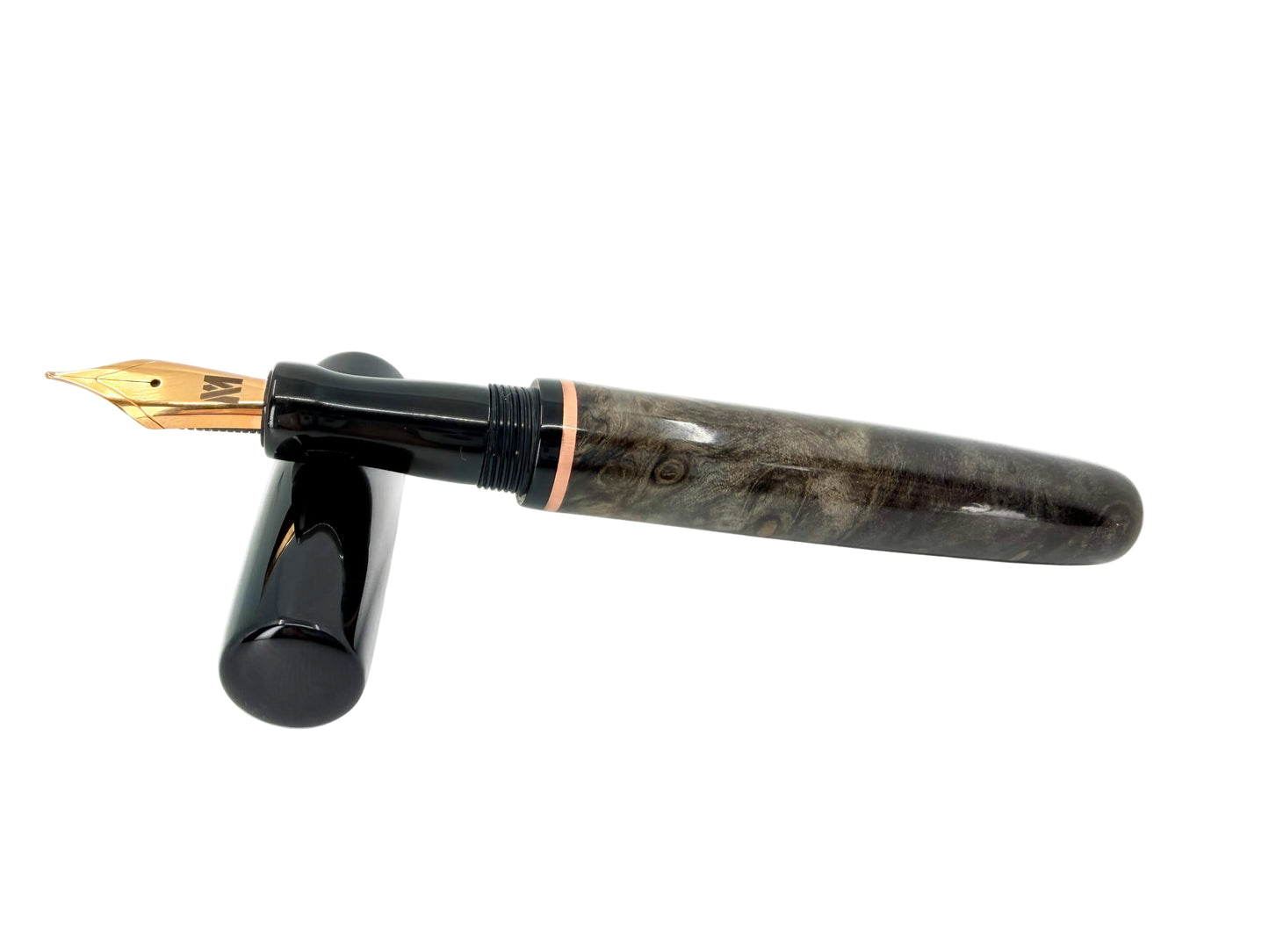 Black Wood & Ebonite Fountain Pen