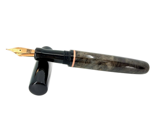 Black Wood & Ebonite Fountain Pen