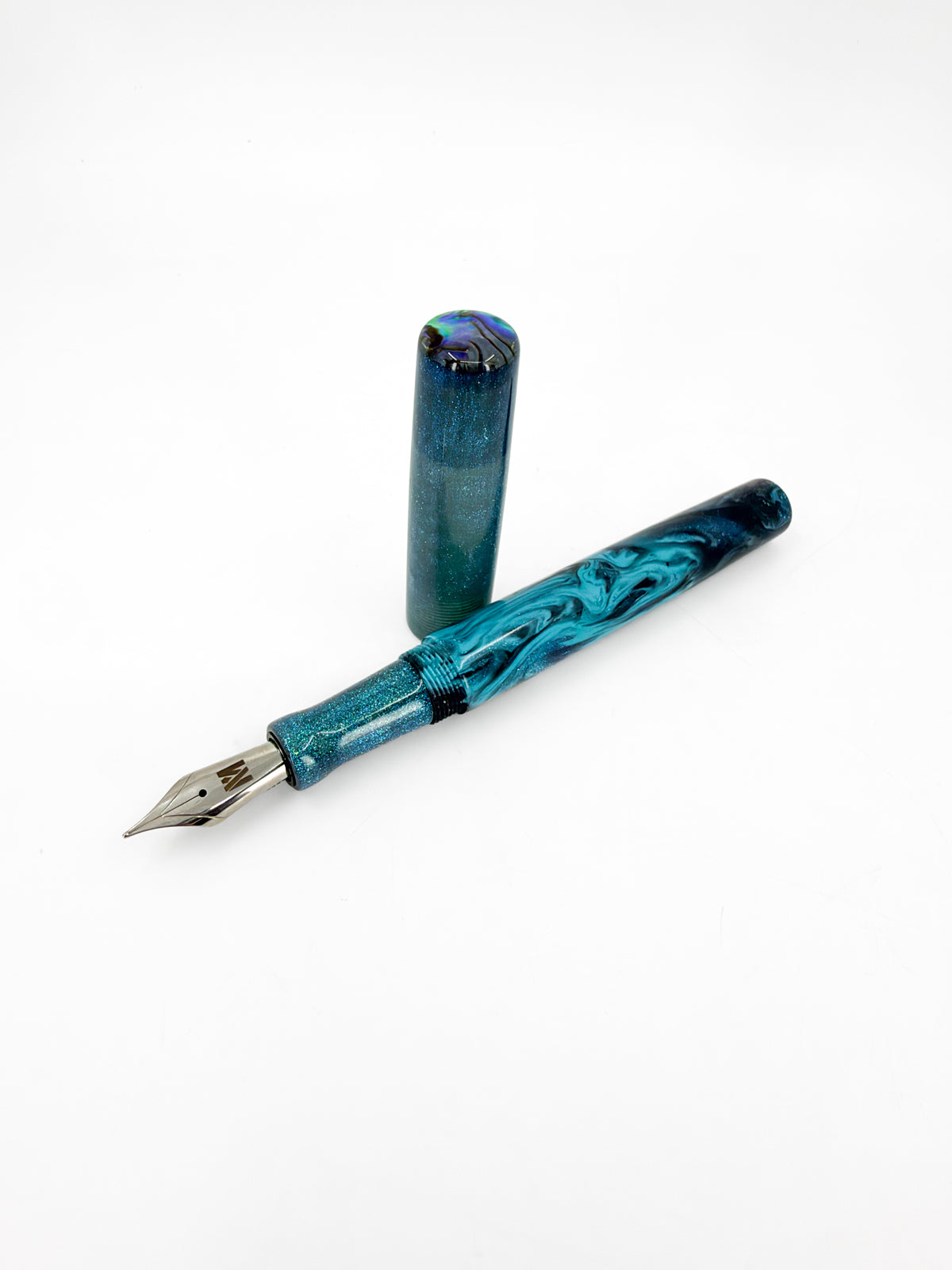 San Francisco Bay Fountain Pen with Abalone Shell Cap Inlay