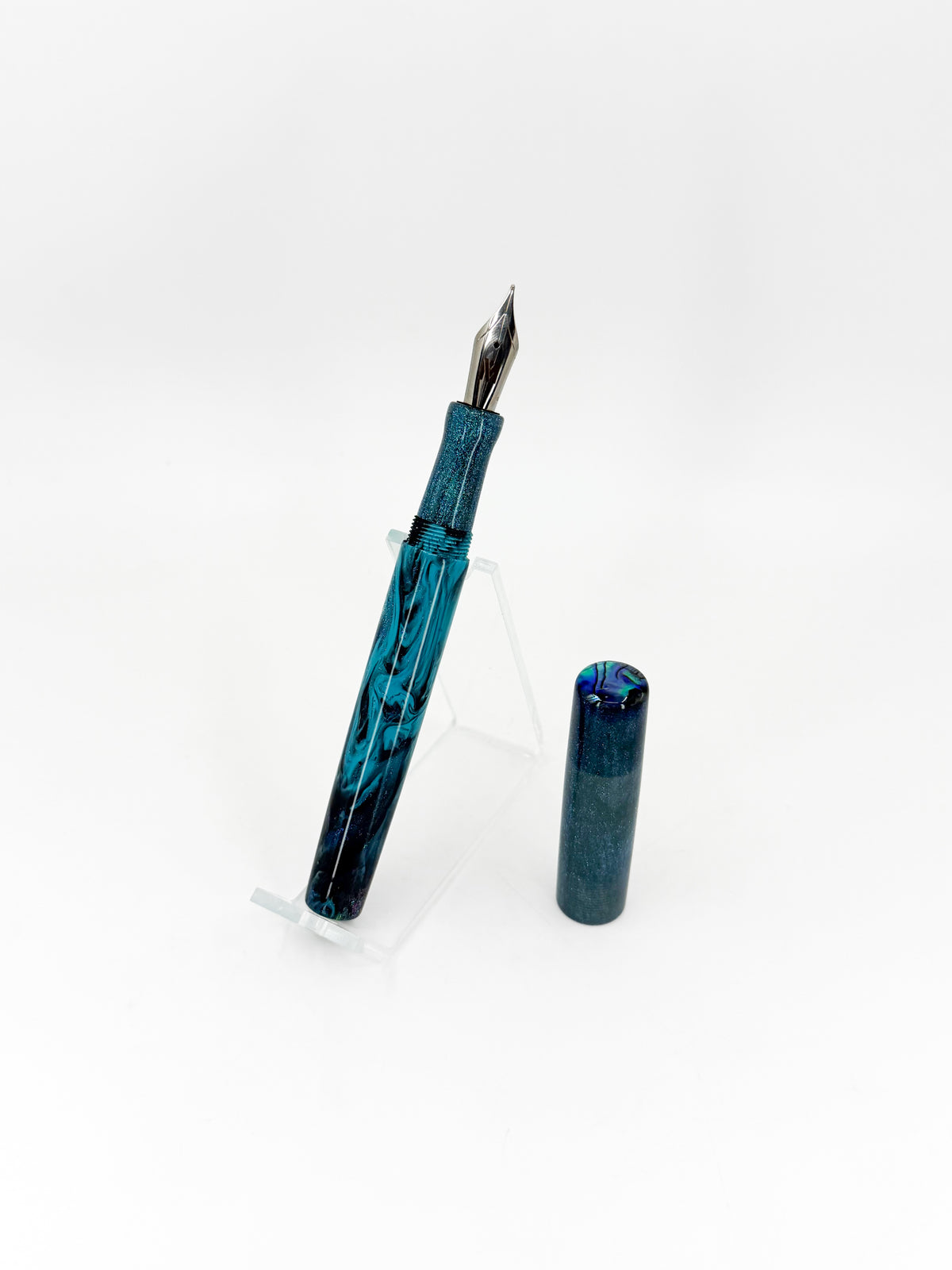 San Francisco Bay Fountain Pen with Abalone Shell Cap Inlay