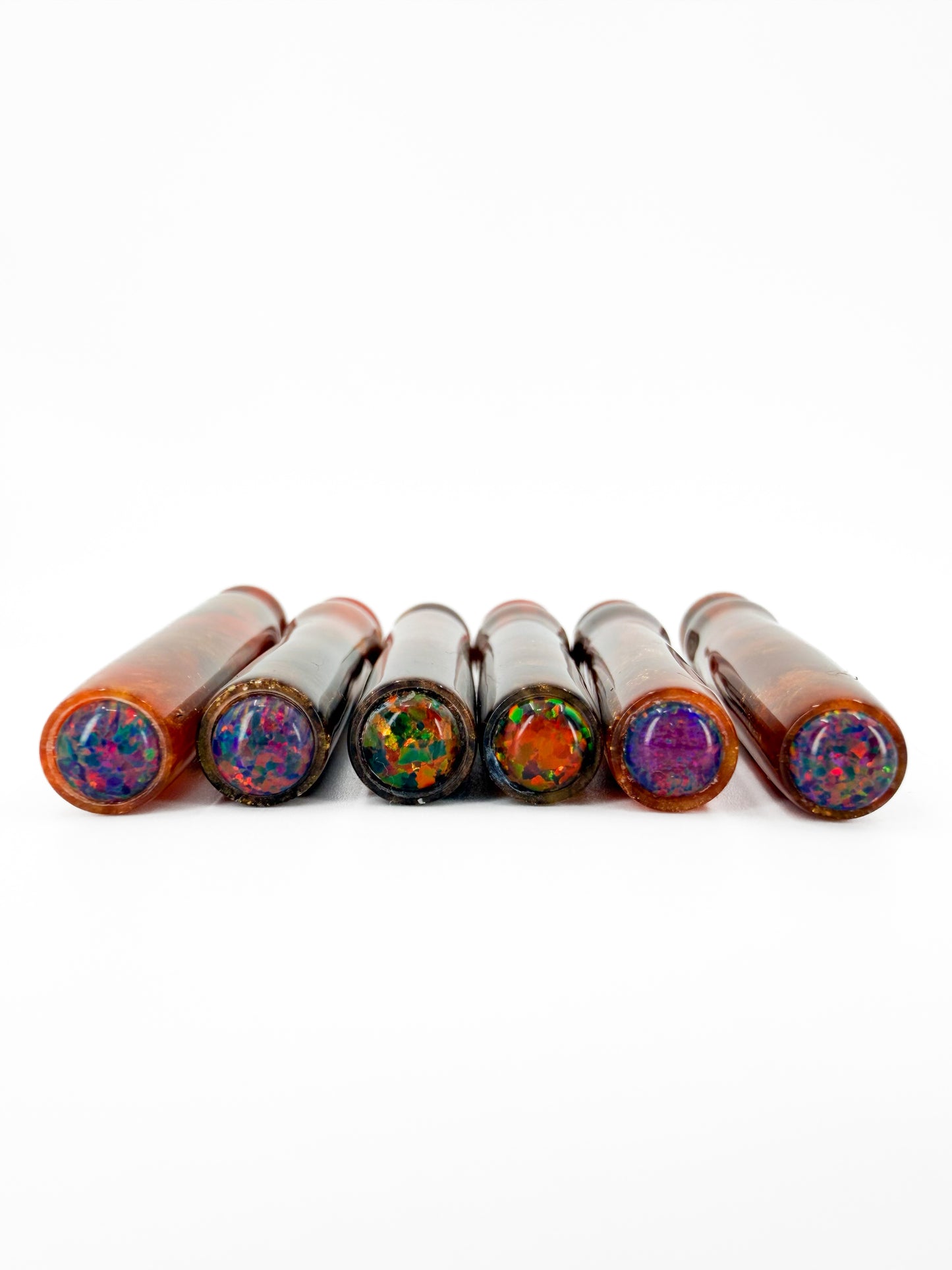 Pumpkin Spice Mini Nib Holders with Opal Inlay