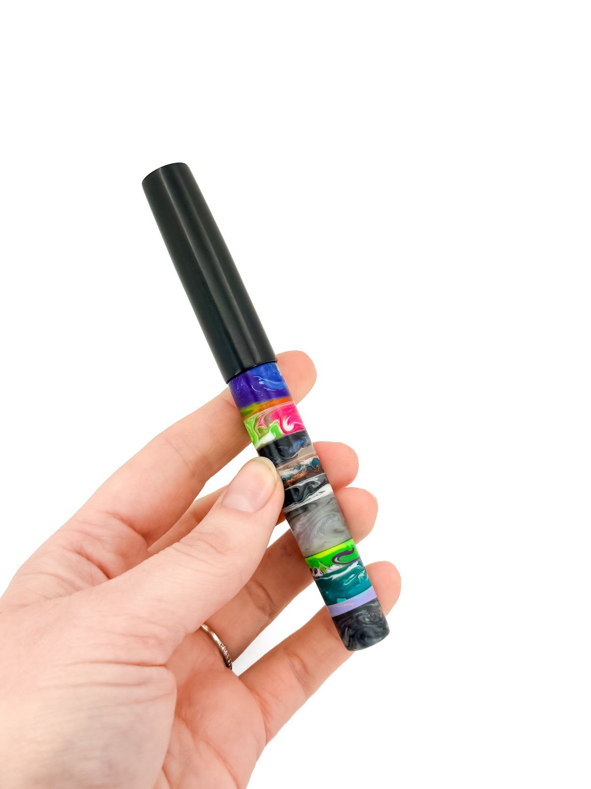 Stratified & Ebonite Matte Finish Fountain Pen