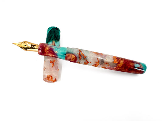 Copper Patina Fountain Pen: 3