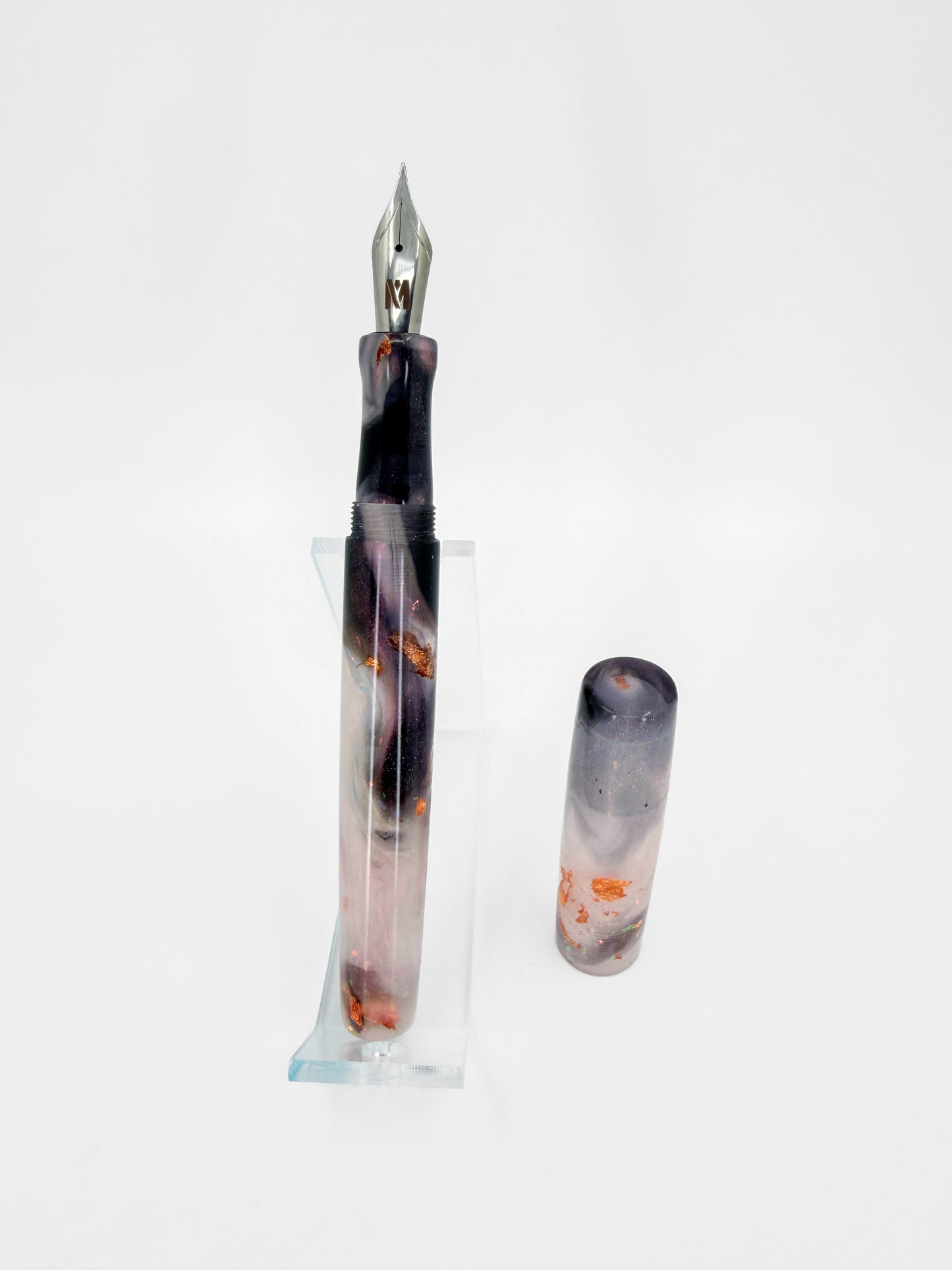 Copper &  Obsidian Fountain Pen: B2