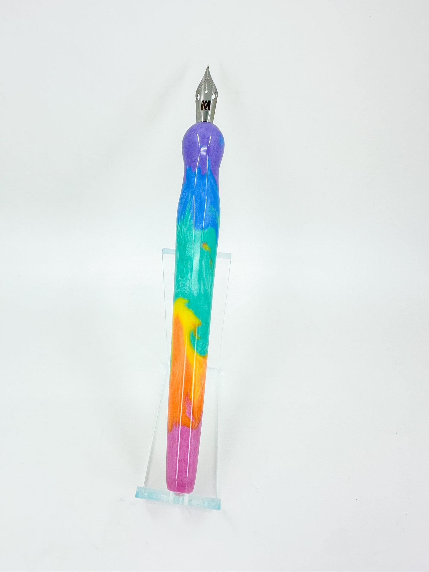 Pastel Rainbow with Opal Inlay Nib Holder