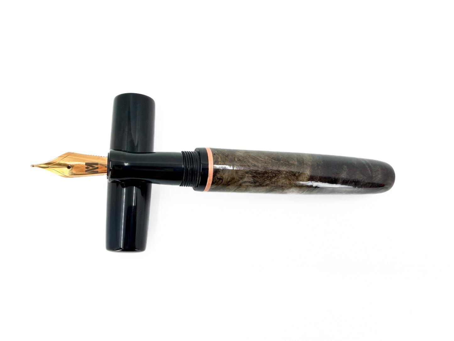 Black Wood & Ebonite Fountain Pen