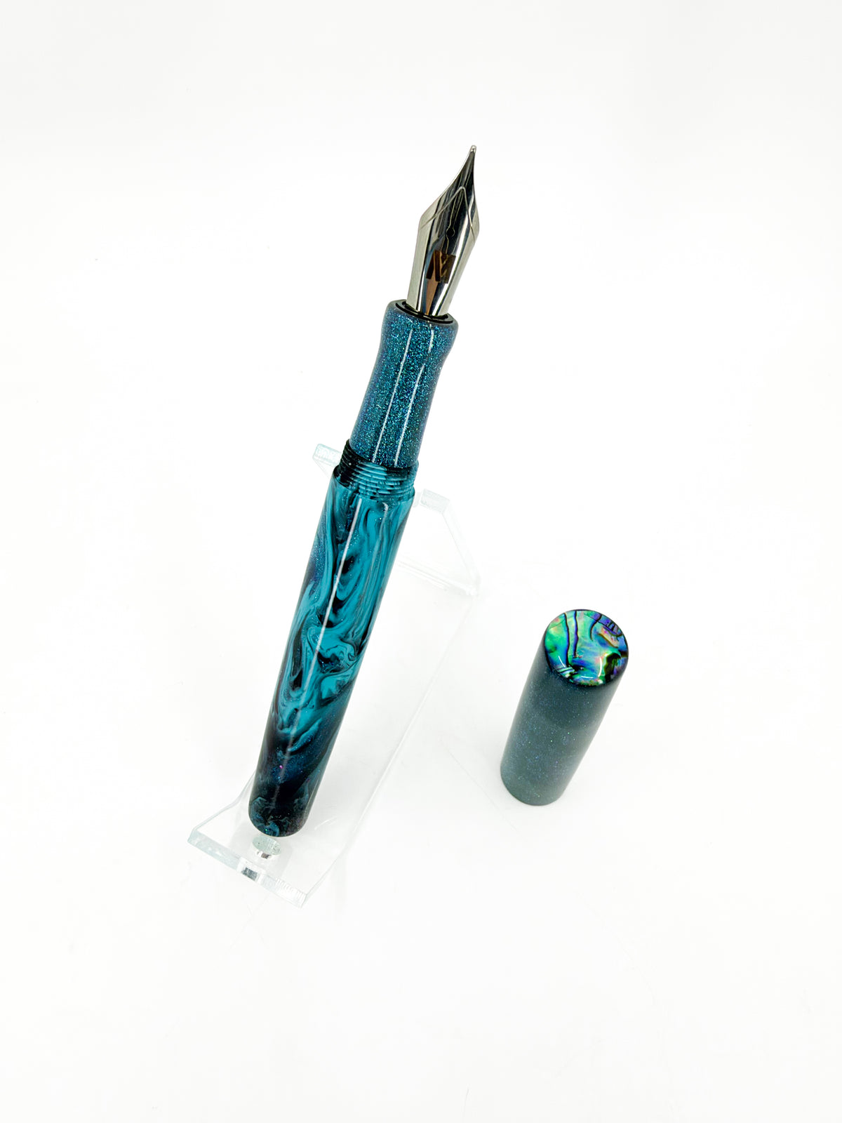San Francisco Bay Fountain Pen with Abalone Shell Cap Inlay