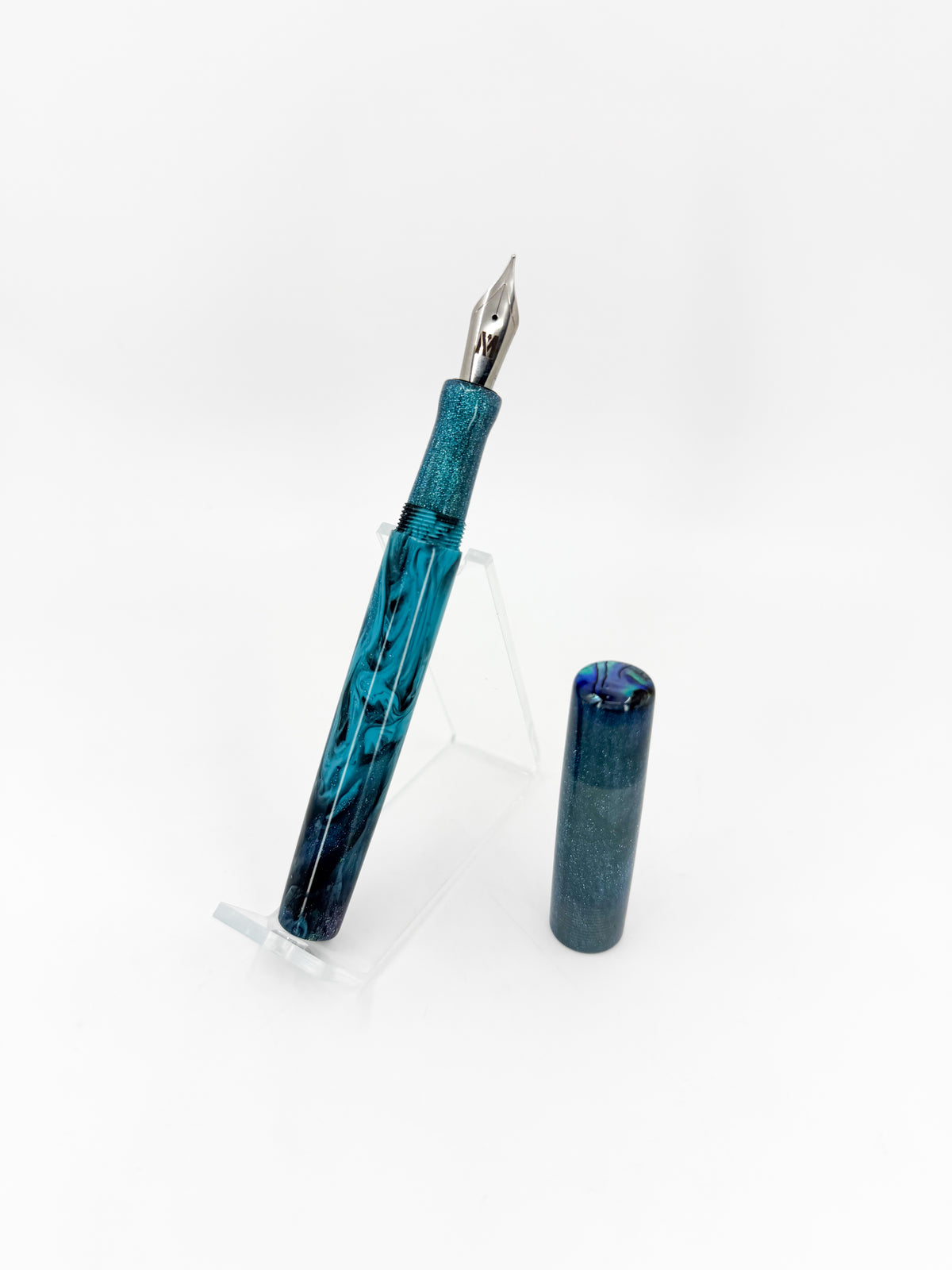 San Francisco Bay Fountain Pen with Abalone Shell Cap Inlay