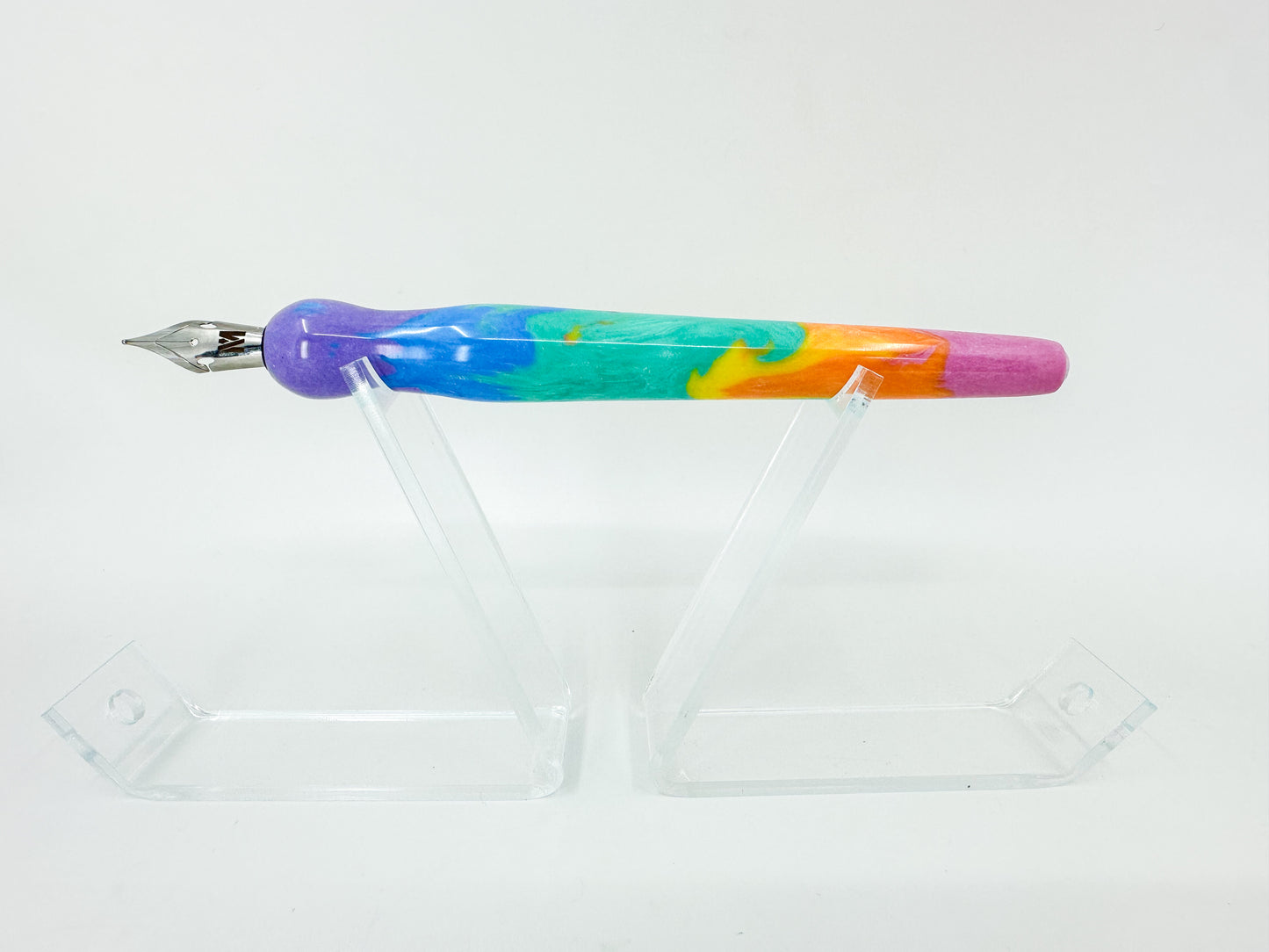 Pastel Rainbow with Opal Inlay Nib Holder