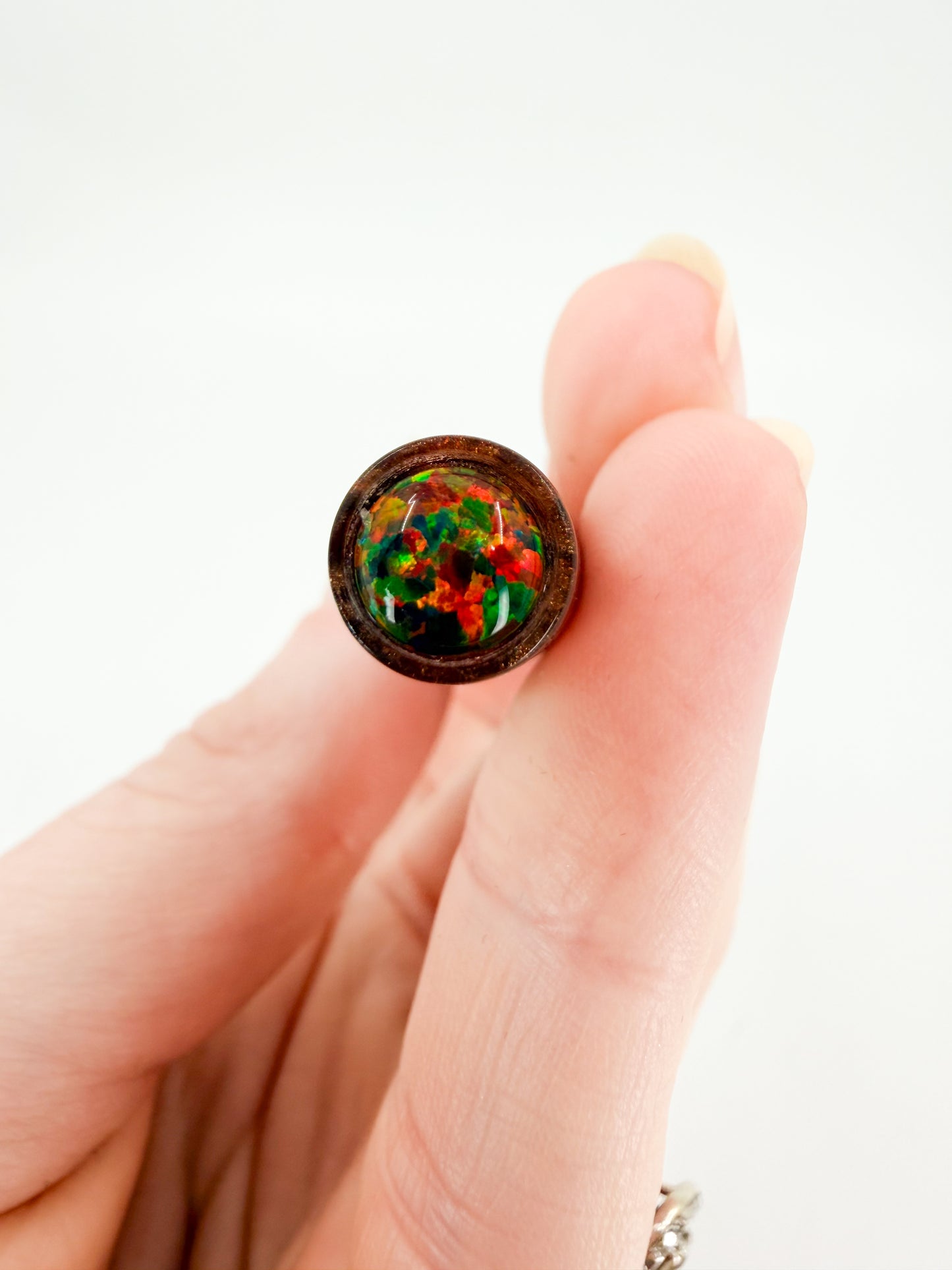 Pumpkin Spice Mini Nib Holders with Opal Inlay